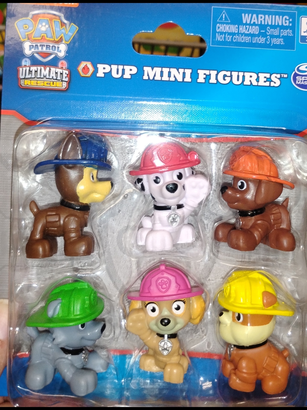 Paw Patrol Mini Rescue Pup Set - 6 mini figures